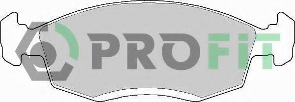 Комплект гальмівних колодок, дискове гальмо PROFIT 5000-0579