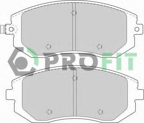 Комплект гальмівних колодок, дискове гальмо PROFIT 5000-1639