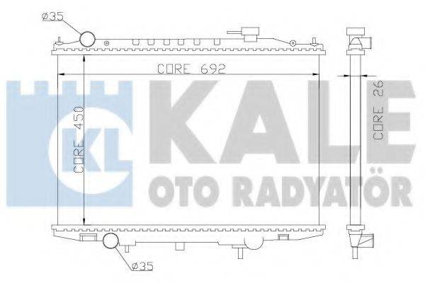 Радиатор, охлаждение двигателя KALE OTO RADYATOR 362900