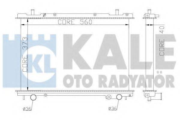 Радиатор, охлаждение двигателя KALE OTO RADYATOR 368400
