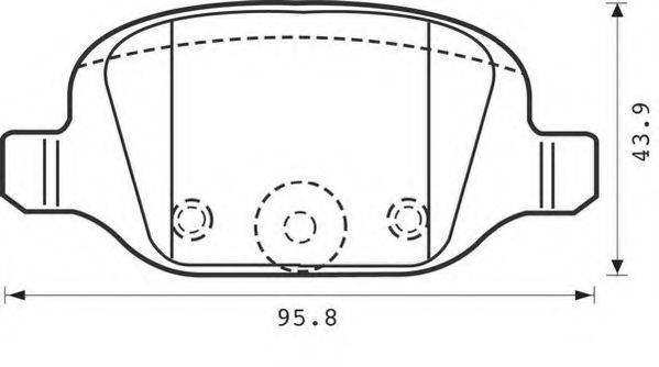 Комплект тормозных колодок, дисковый тормоз JURID 573019J