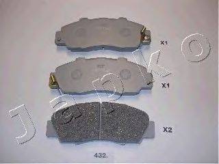 Комплект тормозных колодок, дисковый тормоз JAPKO 50432