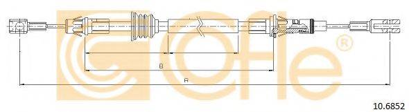 Трос, стояночная тормозная система COFLE 10.6852