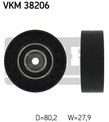 Паразитний / провідний ролик, полікліновий ремінь SKF VKM 38206