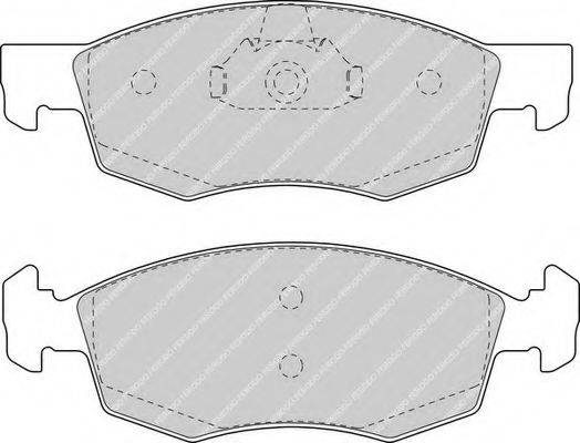 Комплект тормозных колодок, дисковый тормоз FERODO FDB1376