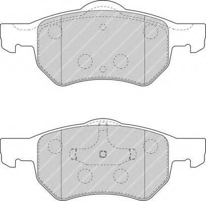 Комплект гальмівних колодок, дискове гальмо FERODO FDB1474