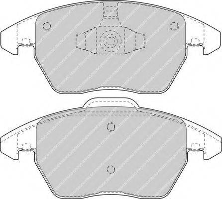 Комплект гальмівних колодок, дискове гальмо FERODO FDB1728