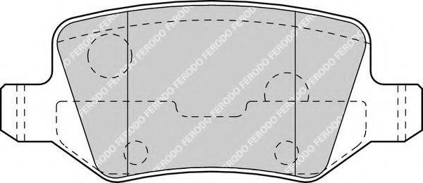 Комплект тормозных колодок, дисковый тормоз FERODO FDB1782