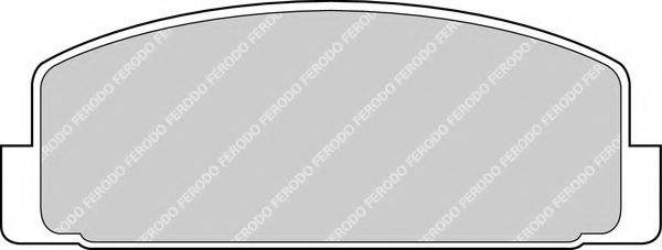 Комплект гальмівних колодок, дискове гальмо FERODO FDB372