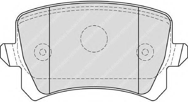 Комплект тормозных колодок, дисковый тормоз FERODO FDB4192