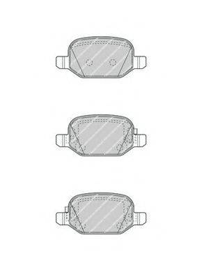 Комплект тормозных колодок, дисковый тормоз FERODO FDB4459