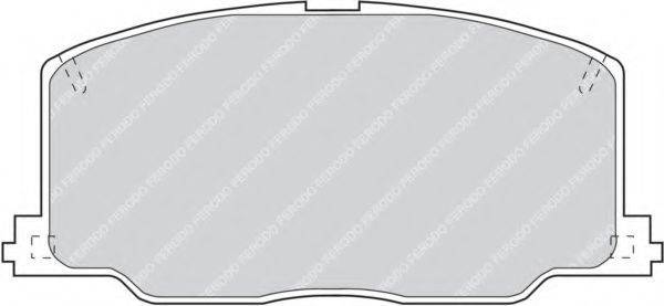 Комплект тормозных колодок, дисковый тормоз FERODO FDB602