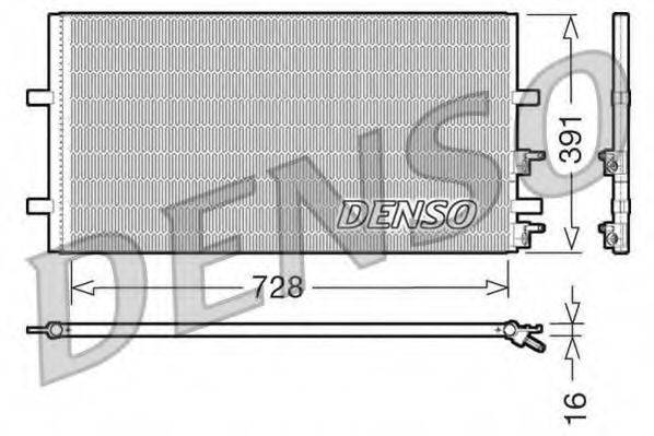 Конденсатор, кондиционер DENSO DCN10017