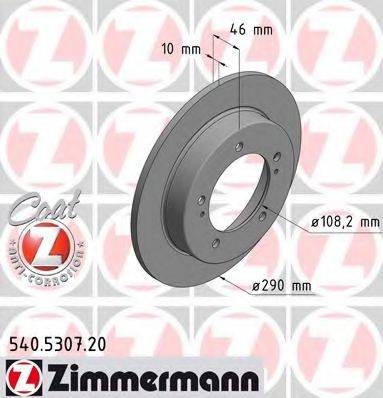 Тормозной диск ZIMMERMANN 540.5307.20