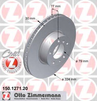 Тормозной диск ZIMMERMANN 150.1271.20