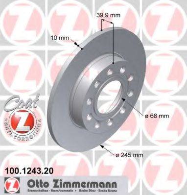 Тормозной диск ZIMMERMANN 100.1243.20