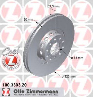 Тормозной диск ZIMMERMANN 100.3303.20