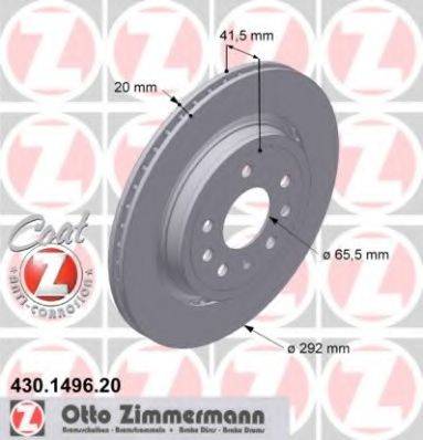 Тормозной диск ZIMMERMANN 430.1496.20