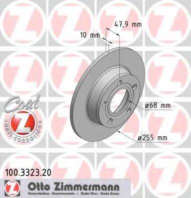 Тормозной диск ZIMMERMANN 100.3323.20