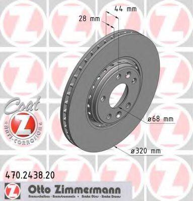 Тормозной диск ZIMMERMANN 470.2438.20
