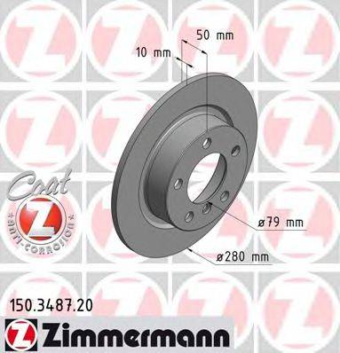 Тормозной диск ZIMMERMANN 150.3487.20