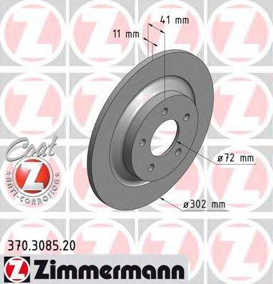 Тормозной диск ZIMMERMANN 370.3085.20