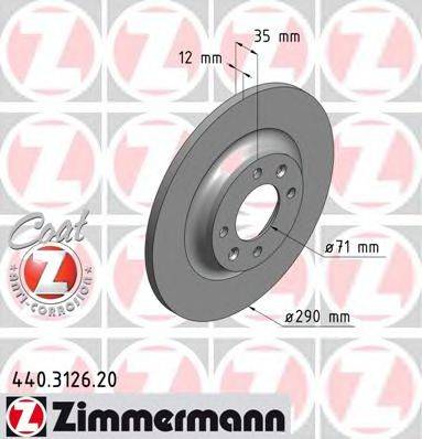 Тормозной диск ZIMMERMANN 440.3126.20