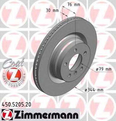 гальмівний диск ZIMMERMANN 450.5205.20