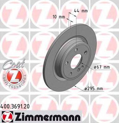 Тормозной диск ZIMMERMANN 400.3691.20