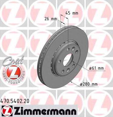 Тормозной диск ZIMMERMANN 470.5402.20