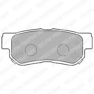 Комплект тормозных колодок, дисковый тормоз DELPHI LP1539