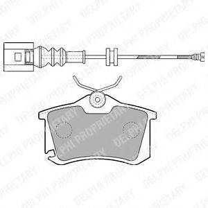 Комплект тормозных колодок, дисковый тормоз DELPHI LP1815