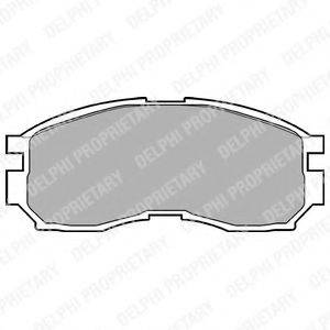Комплект тормозных колодок, дисковый тормоз DELPHI LP803