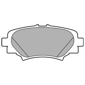 Комплект тормозных колодок, дисковый тормоз DELPHI LP2702