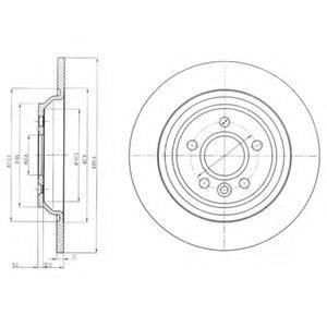 Тормозной диск DELPHI BG4239C